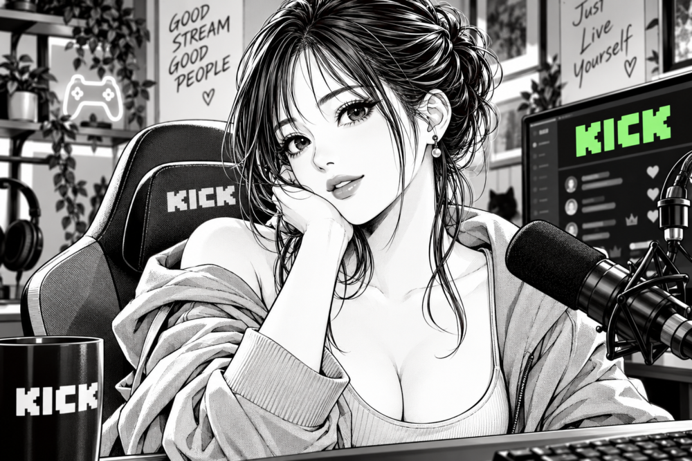 配信ルームの彼女
