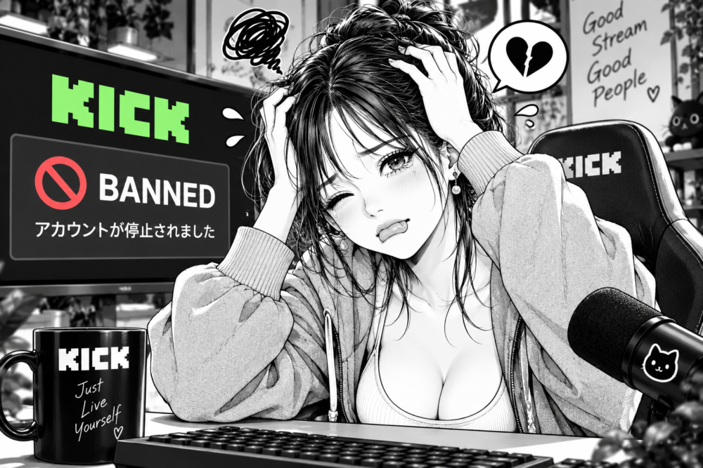 配信停止に泣くVTuber、再起の一杯
