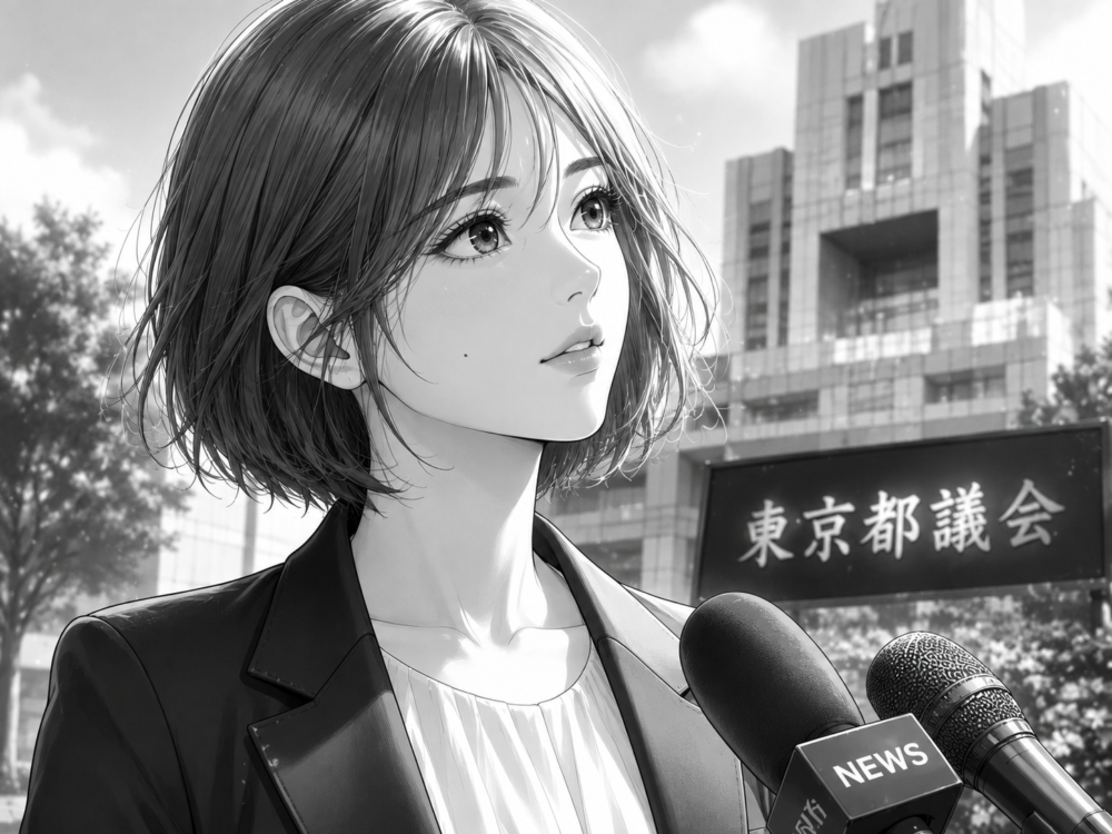 議会前の記者会見