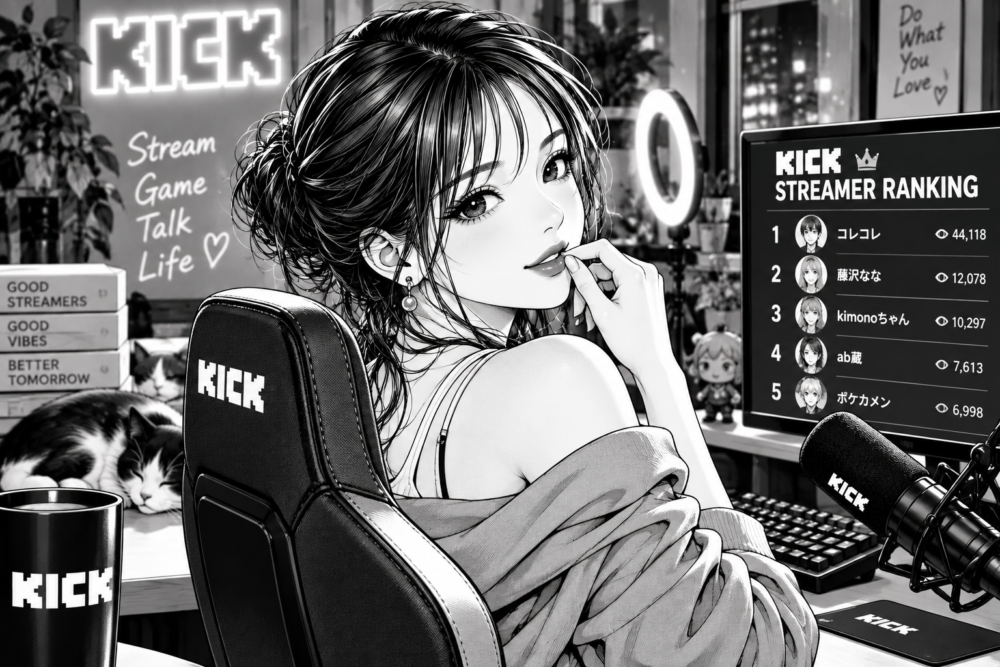 配信ルームのランキング画面