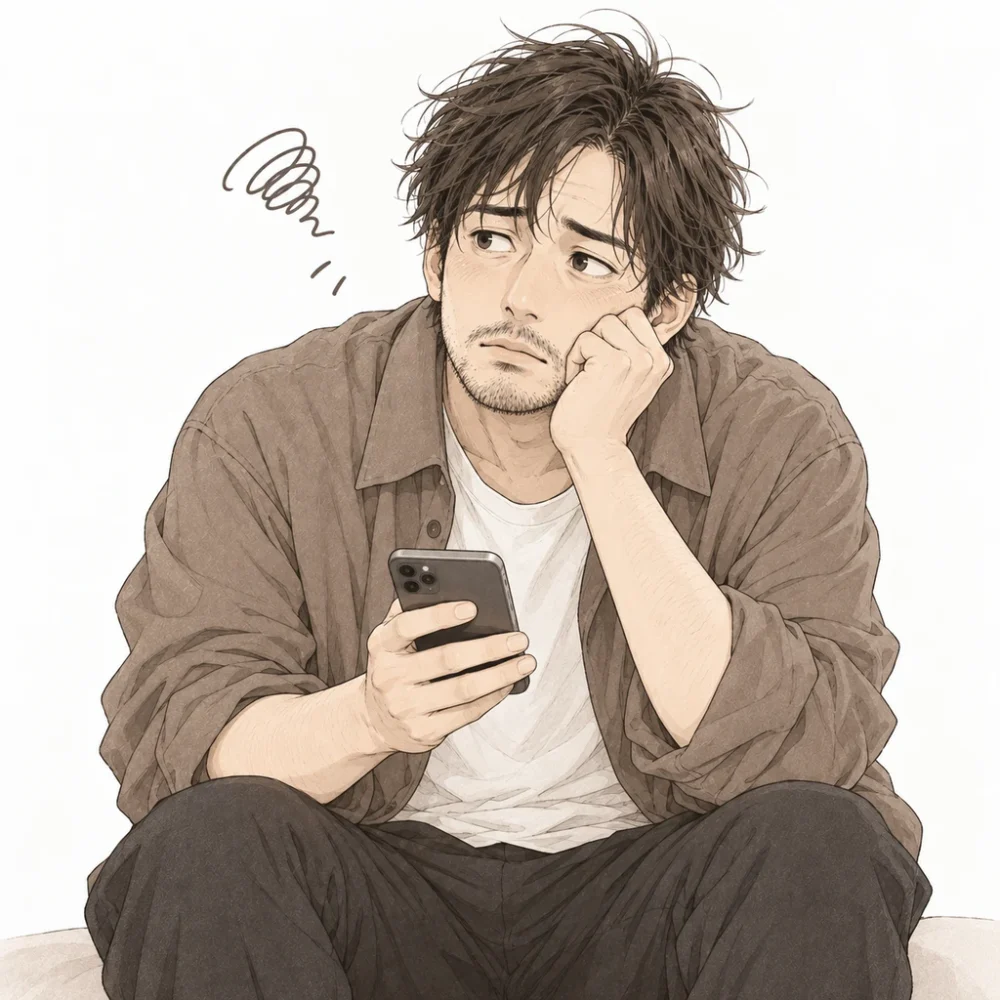 悩む男性